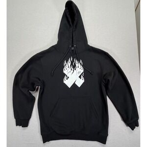 Sam and Colby SIGNED X Flames Graphic Hoodie XPLR Men Medium Streetwear Pullover